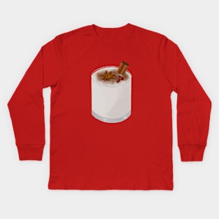 Egg nog drink Kids Long Sleeve T-Shirt